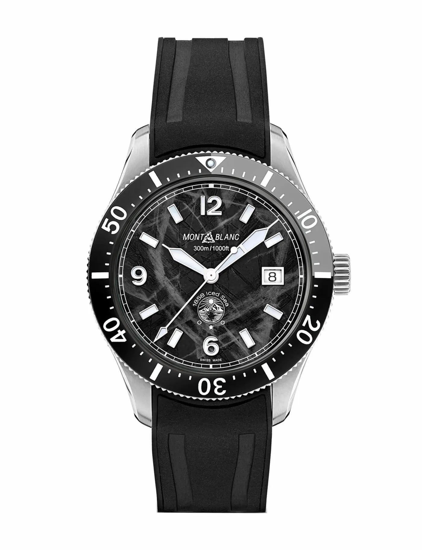 Montblanc 1858 Iced Sea Automatic Date ref:129372 Herenhorloge 41mm