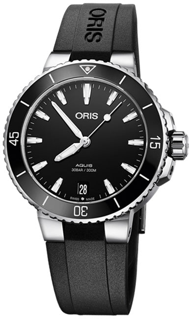 Oris Aquis Date Black Dial Dameshorloge 36,5mm 30ATM