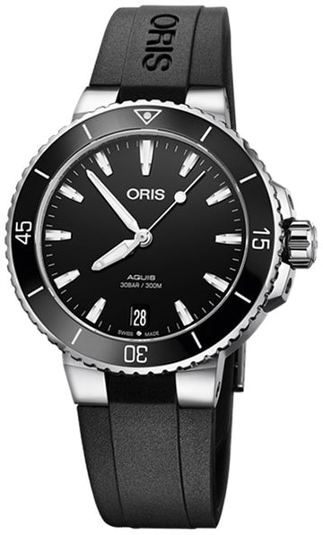 Oris Aquis Date Black Dial Dameshorloge 36,5mm 30ATM