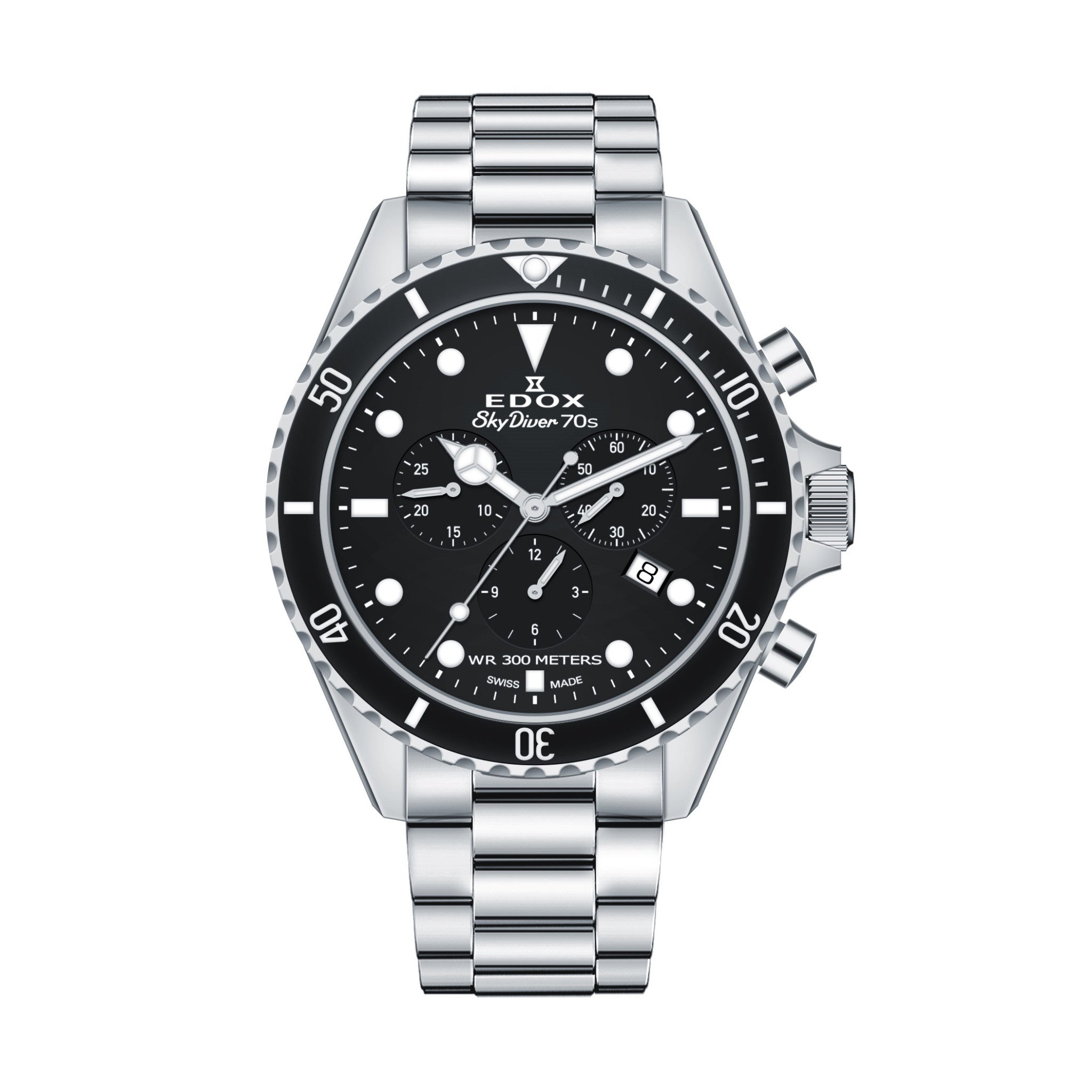 Edox Skydiver 70's Chronograaf Herenhorloge 44mm