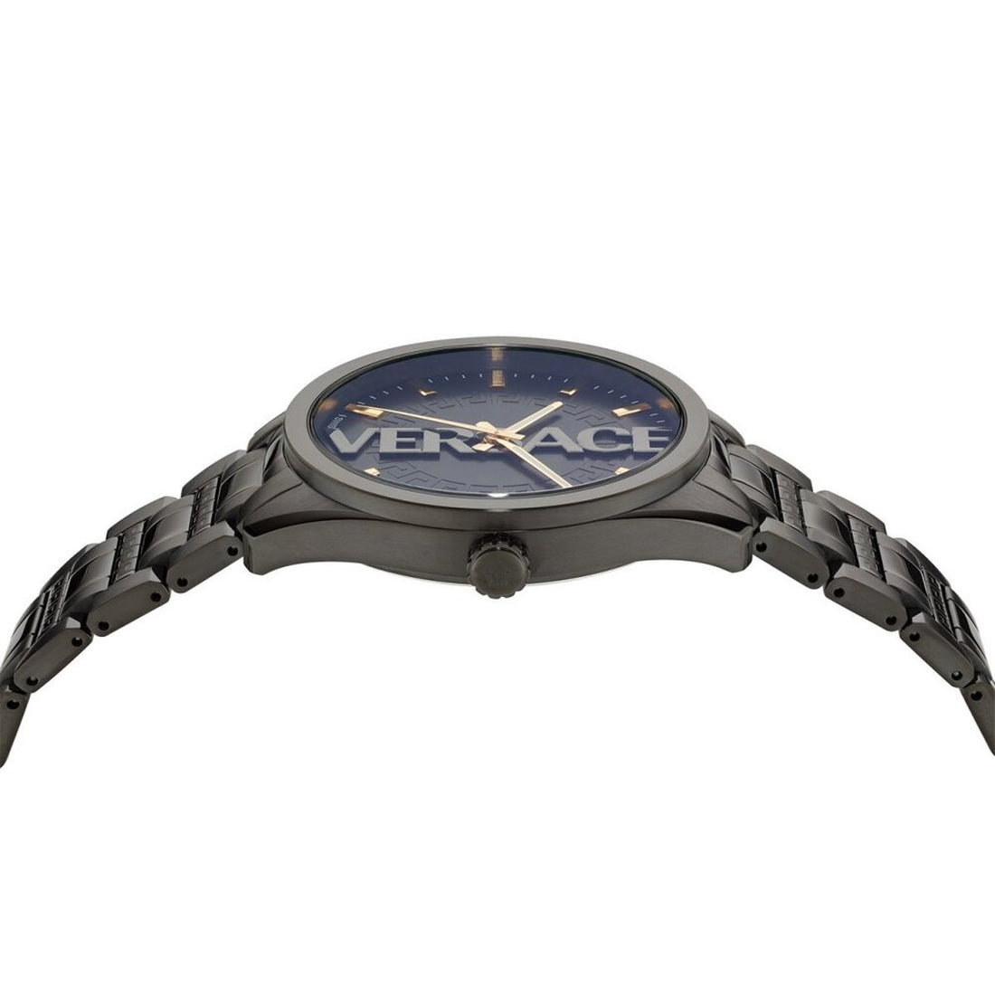Versace Stijlvol Zwart RVS Herenhorloge 41-45mm