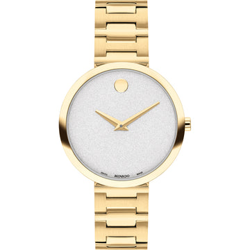 Movado Museum Classic Goudkleurig Dameshorloge 32mm