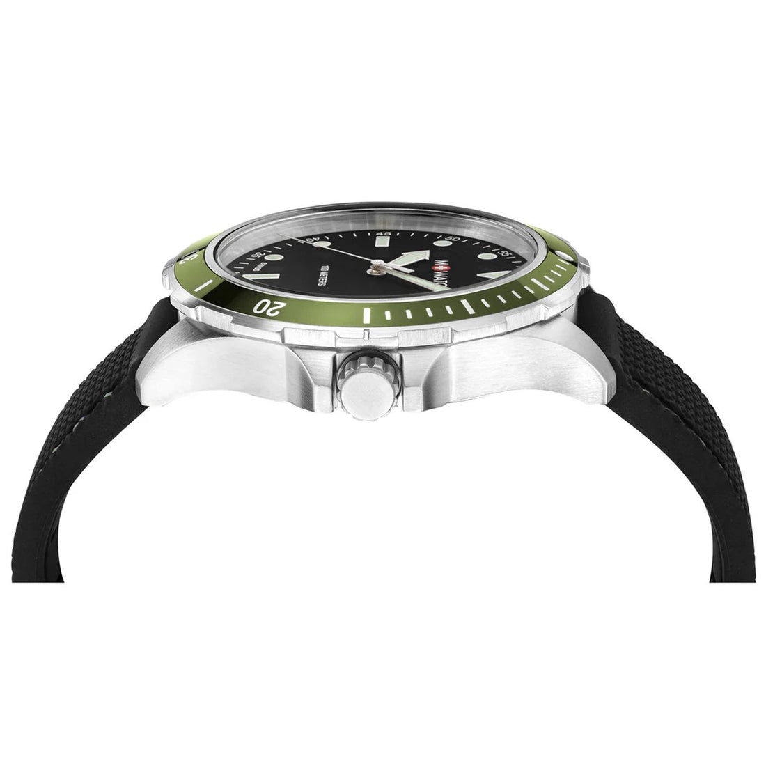 M Watch by Mondaine Green Bezel Herenhorloge 42mm