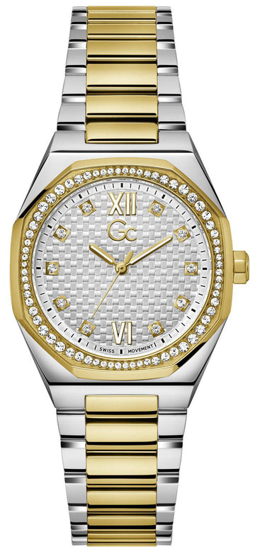 Gc: Z25002L1MF Coussin Sleek Lady Dameshorloge 34mm