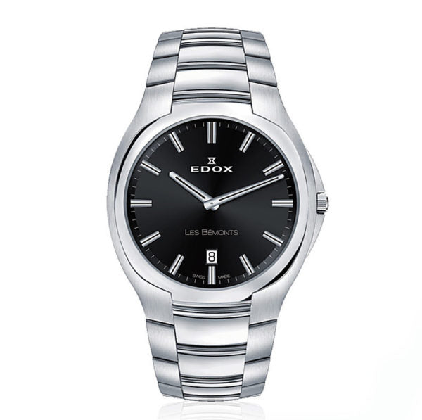 EDOX LES BÉMONTS 56003 3 NIN Swiss Made Herenhorloge 40mm