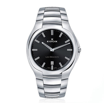 EDOX LES BÉMONTS 56003 3 NIN Swiss Made Herenhorloge 40mm