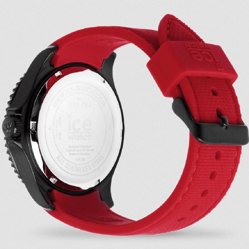 Ice Watch ICE Steel Black Red Herenhorloge 44mm - horlogeoutlet.nl