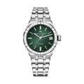 Aikon Automatic Herenhorloge - Maurice Lacroix Date 39mm met groene wijzerplaat en roestvrijstalen band. Luxe Swiss Made herenhorloge met datumfunctie.