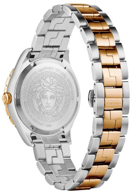 Versace Hellenyium GMT Swis Made Herenhorloge Saffier 42mm V1105 0016