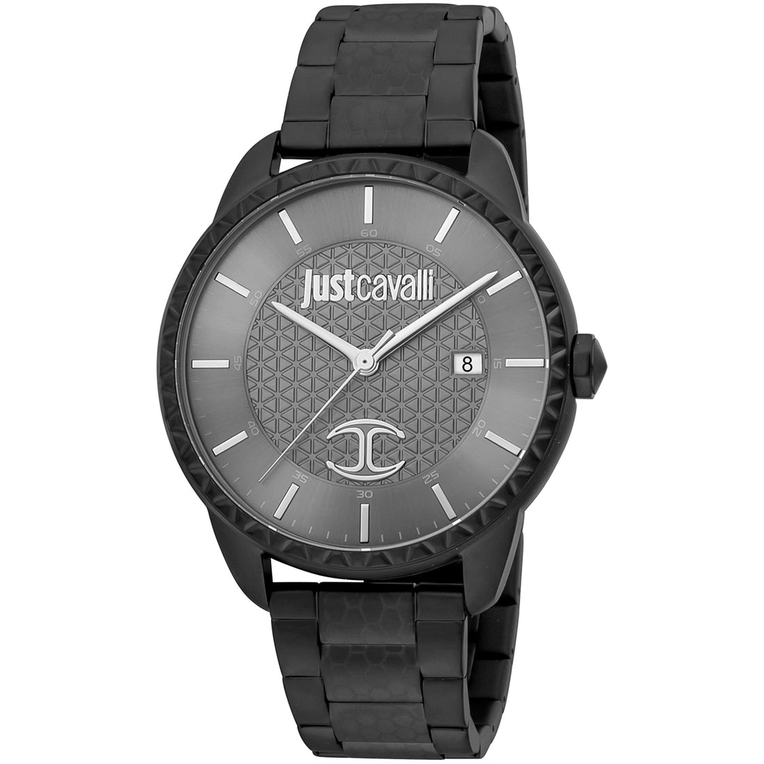 Stijlvol Just Cavalli Herenhorloge JC1G176M0065 Zwart RVS - 41-45mm