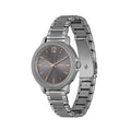Lacoste horloge dames - LC2001220 met grijze roestvrijstalen band en minimalistische wijzerplaat van 38mm. Elegant dameshorloge voor elke gelegenheid.
