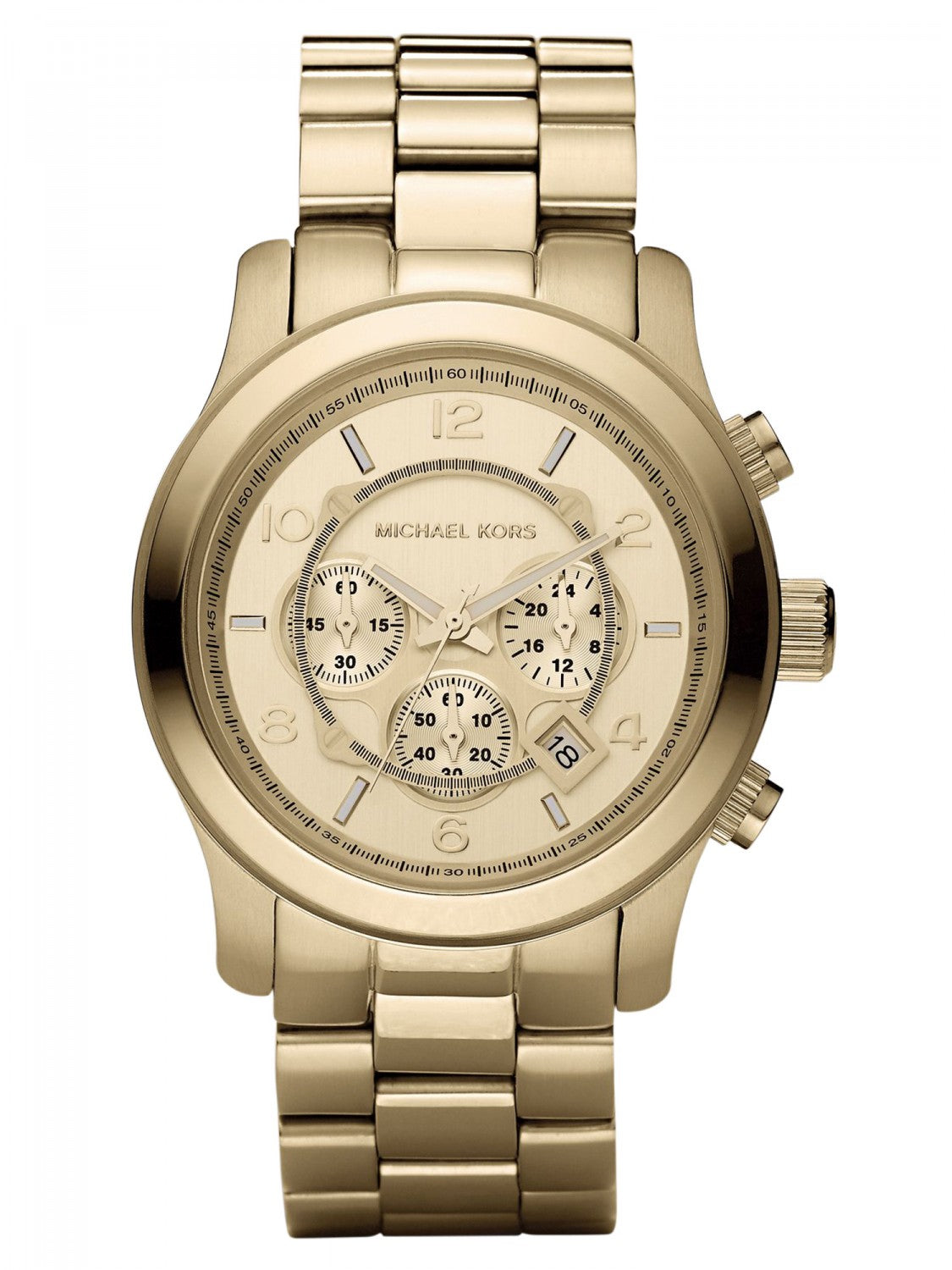 Luxe Michael Kors MK8077 Herenhorloge - Goudkleurig RVS - 46-52mm