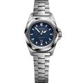 Victorinox Dameshorloge 32mm I.N.O.X. Small met blauwe wijzerplaat en roestvrijstalen band, Zwitsers design voor stijlvolle dames.