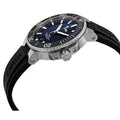 Oris Aquis Date Unisex horloge 39,5mm kopen met zwarte rubberen band en blauwe wijzerplaat. Swiss Made dames horloge voor stijlvolle gelegenheden.
