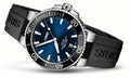 Oris Aquis Date Unisex horloge 39,5mm kopen met blauwe wijzerplaat en zwarte rubberen band. Swiss Made dames horloge voor elke gelegenheid.