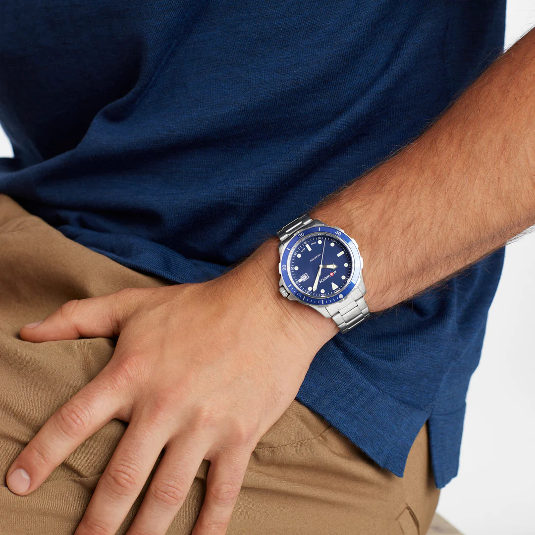 M Watch by Mondaine Aqua Steel Herenhorloge 42mm
