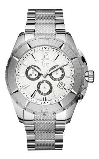 GC Herenhorloge Zilverkleurig RVS Saffierglas 46-52mm