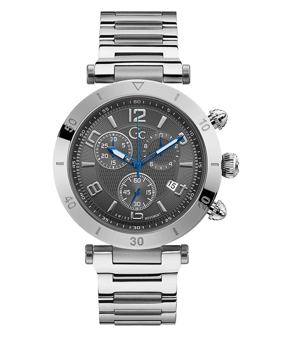 GC Herenhorloge Luxe Monochroom Grijs RVS, 41-45mm