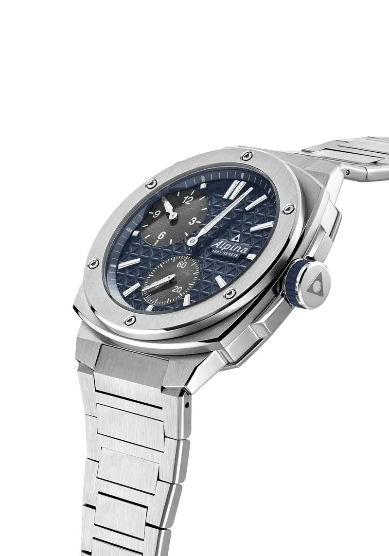 Alpina Alpiner Extreme Regulator herenhorloge 41mm met automatische Swiss made uurwerk en robuuste stalen kast. Luxe herenhorloge met sportief design.