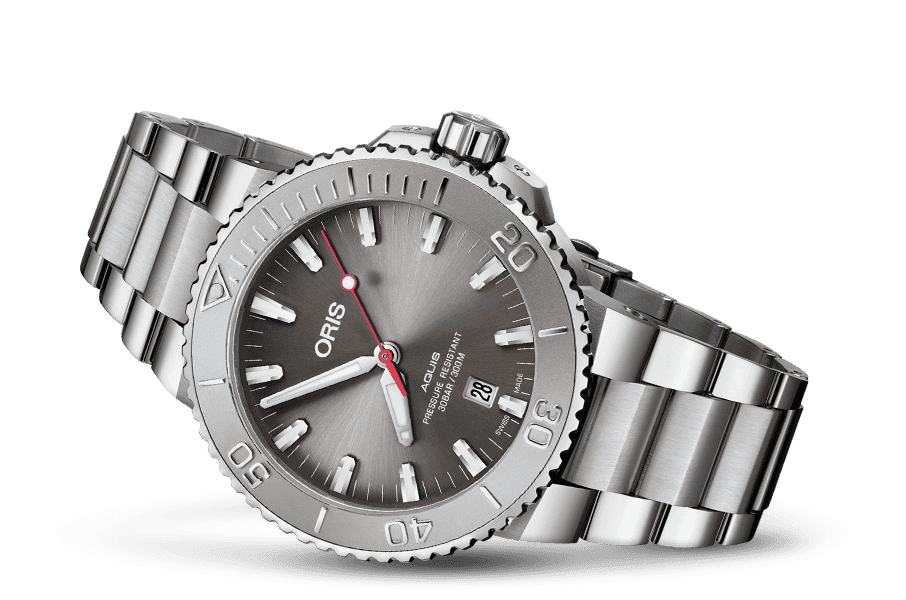 Oris Aquis Date Relief Herenhorloge staal 43,5mm