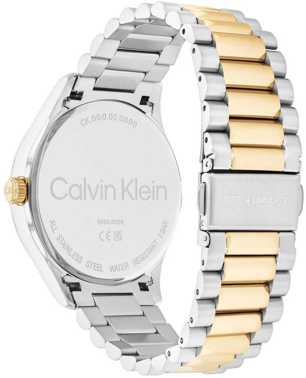 Calvin Klein Iconic CK25200226 Horloge 40mm dameshorloge met bicolor roestvrijstalen band, goudkleurige accenten en grijze wijzerplaat. Elegant quartz horloge uit de categorie Apparel & Accessories > Jewelry > Watches.