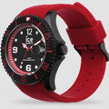 Ice Watch ICE Steel Black Red Herenhorloge 44mm - horlogeoutlet.nl