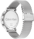 Calvin Klein CK25200107 Modern Herenhorloge 44mm met roestvrijstalen mesh band en gegraveerde sluiting. Swiss Made horloge met waterbestendigheid tot 3 bar.