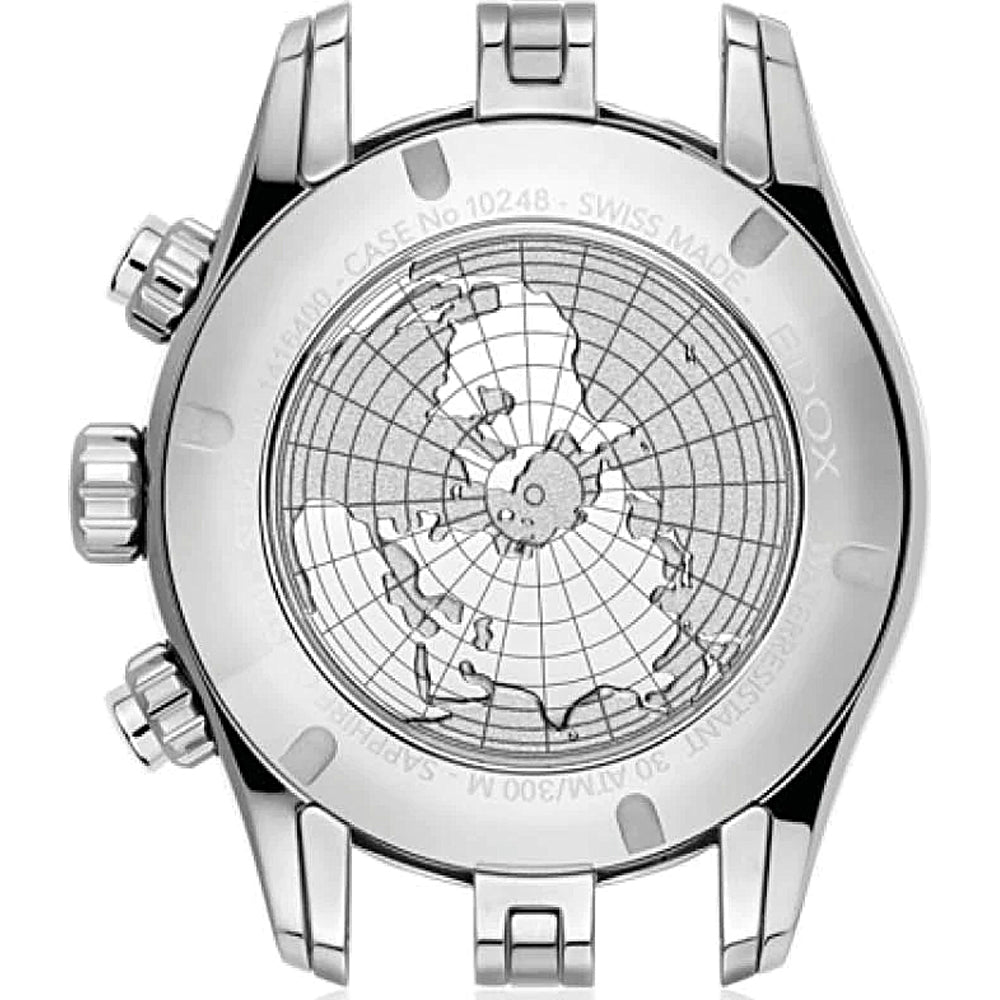 Edox Grand Ocean Swiss Made Chronograaf Heren Duikhorloge 10248 357BU BUIN 43mm