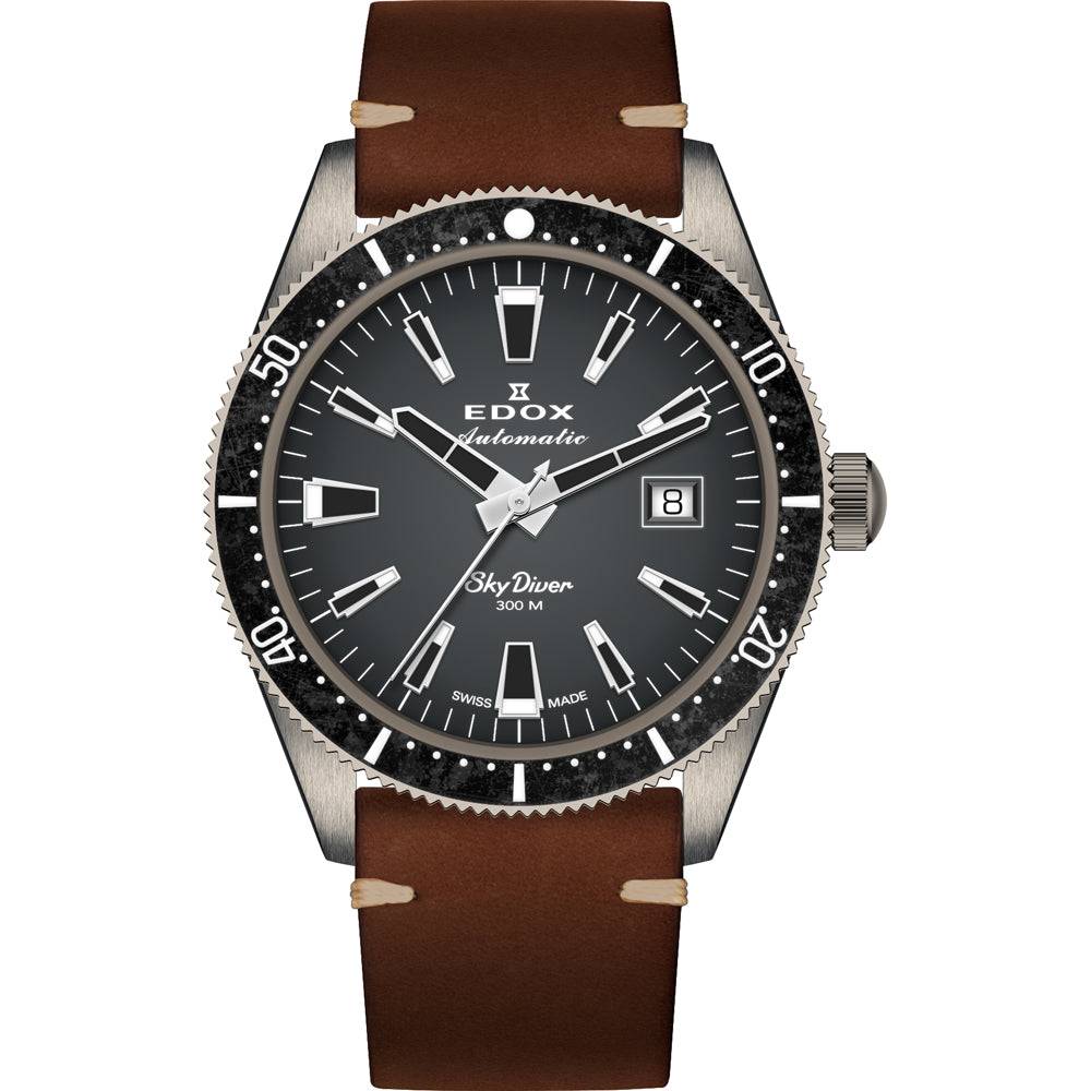 Edox Skydiver 80126-3VIN-GDN Limited Edition Heren Duikhorloge 42mm (met extra band)