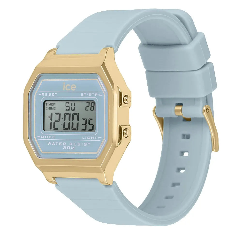 Ice-Watch Digitale Retro Kinderhorloge Lichtblauw