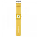 Rolf Cremer dameshorloge Yess 507205 34mm met vierkante gele wijzerplaat en gele leren band. Elegante stijl voor moderne vrouwen.