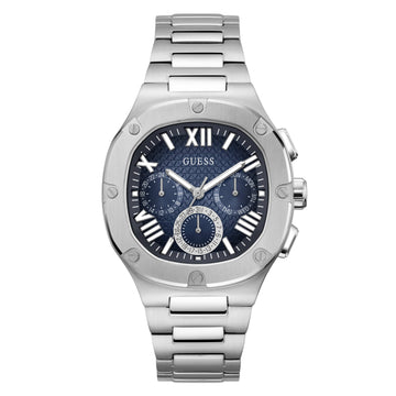 Guess Watches GW0572G1 Headline Herenhorloge 42mm met blauwe ombré wijzerplaat en roestvrijstalen band, stijlvol en modern design.