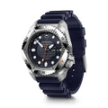 Victorinox Dive Pro herenhorloge 43mm met blauwe rubberen band en roestvrijstalen kast, waterbestendig tot 30 ATM, ideaal voor duikers.